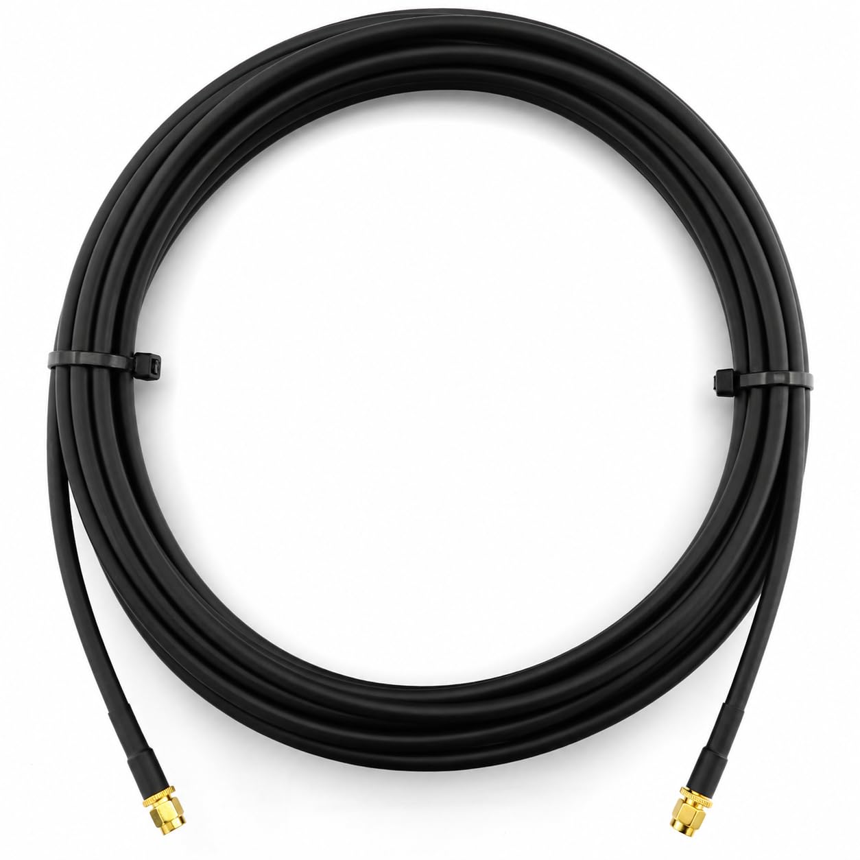 30m SMA Male do SMA Male kabel koncentryczny UHF RG8X — przedłużacz koncentryczny SMA 50 Ohm — do radia HAM, anteny 4G 5G, ADS-B, GPS, SDR