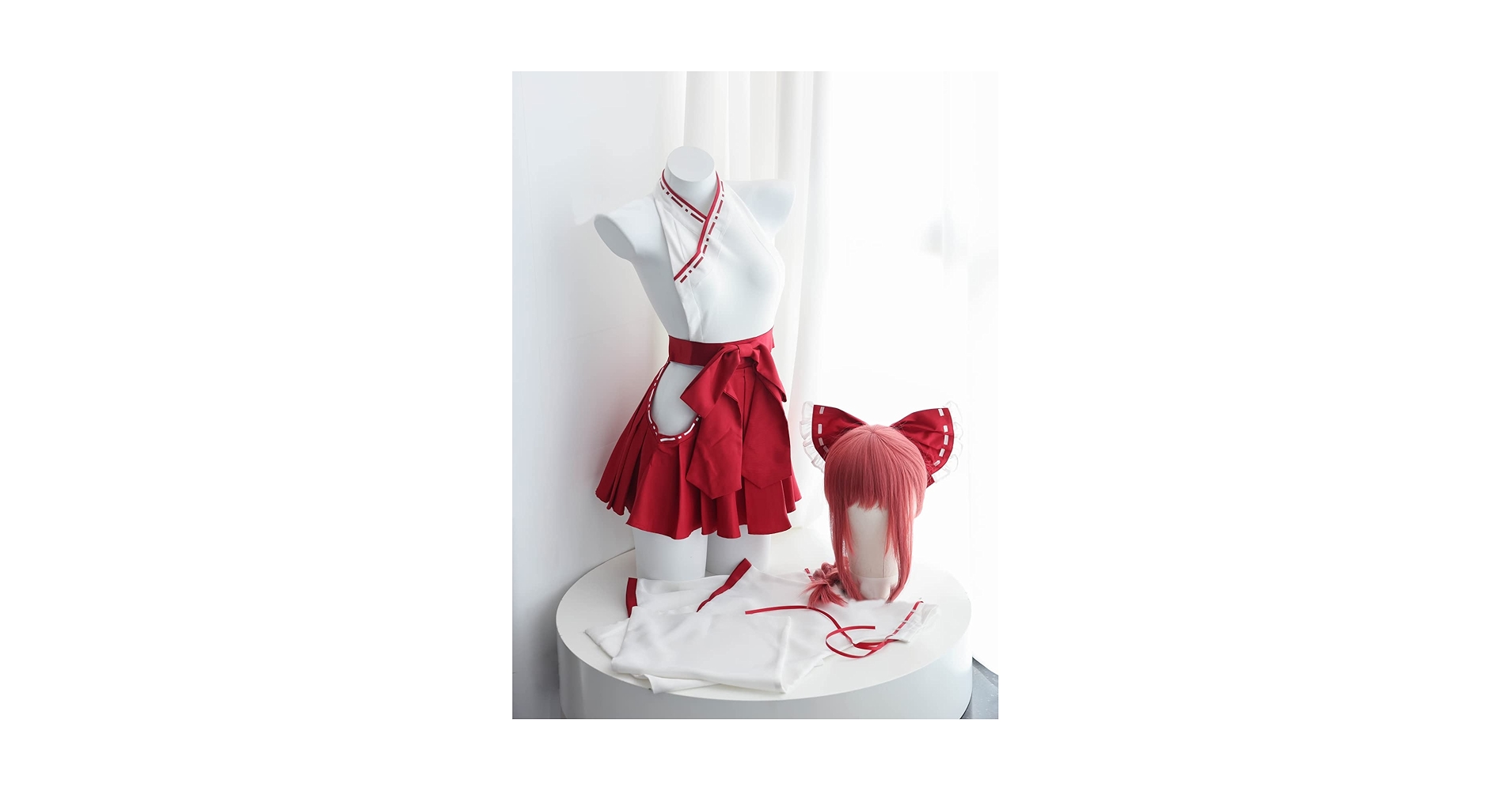 Amazon.co.jp: [UpdateClassic] ミニスカート 巫女服 上下セット