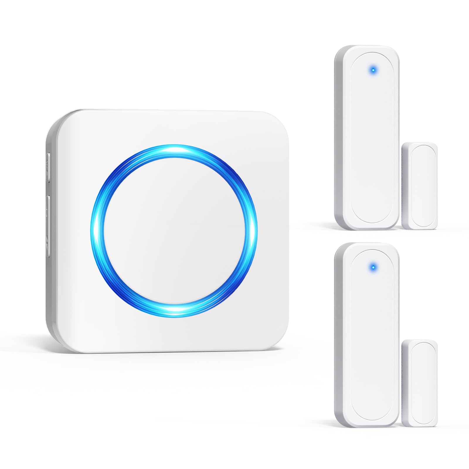 Door Chime, Satisure Door Sensor Chime When Door Opens, Doorbell Chime for Business/Home/Kids, 700 FT Range, 58 Chimes 5 Adjustable Volume Window Alarm 2 Sensors + 1 Receiver