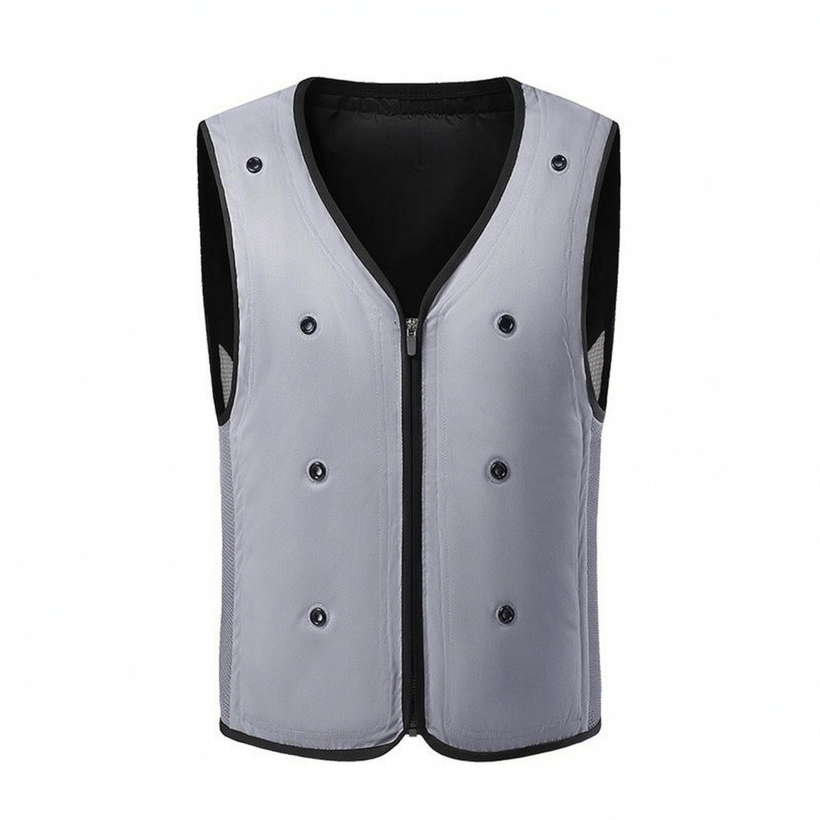 Cooling Vest Breathable Mesh Sleeveless Zip Vest Tailored Outerwear for Outdoor Wear, Workwear Gray XL|Clothing Shoes & Accessories| Mens Clothing| Coats & Jackets-image-44