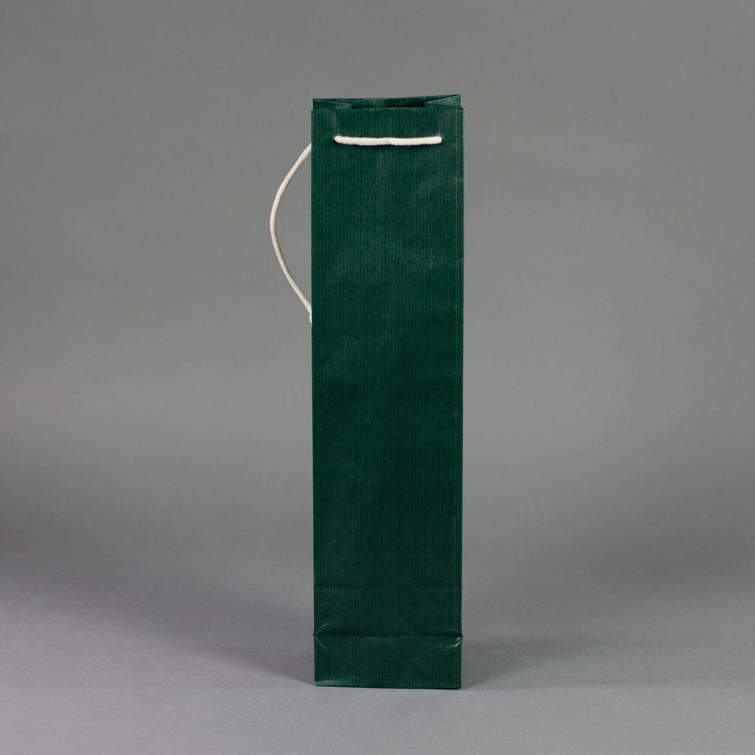 100 x Flaschentaschen grün 9,5+6,5x38 cm | Flaschentüten | Geschenktüte Flasche Wein | Weintaschen | HUTNER