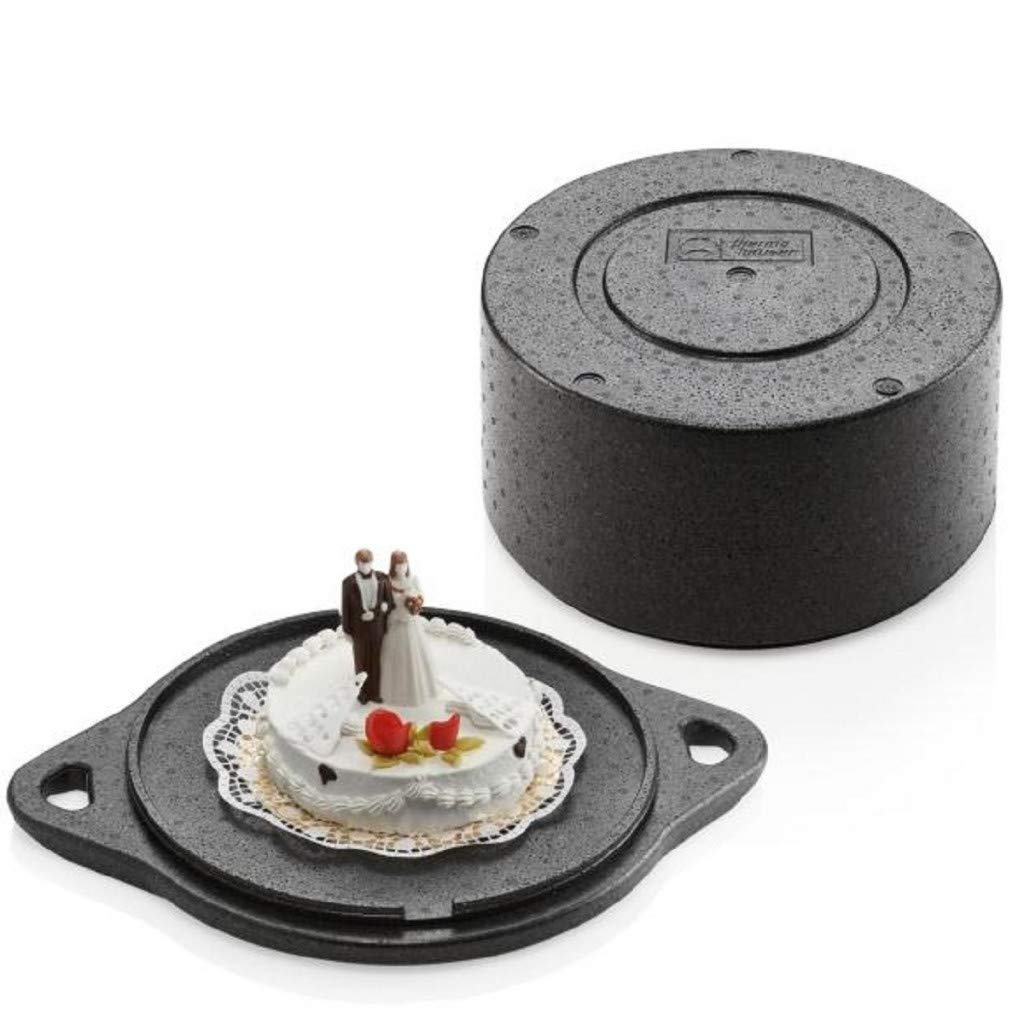 thermohauser EPP-Thermobox Torte schwarz, mit Deckel, 10,5 L, Ø 54.0 x 21.5 cm