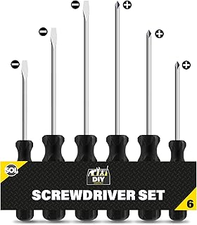 6pk Phillips Screwdriver Set | 3.4mm, 4.5mm Non-Slip Grip Screwdrivers, Electrical Screwdriver Sets, Electricians Screwdriver Set Electrician Tools, Philips Screwdriver, Screw Driver Set