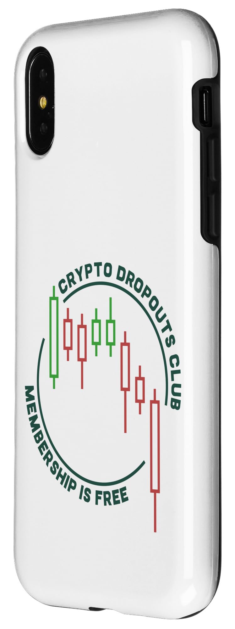 Amazon.com: iPhone X/XS Crypto Dropouts Club - Membership Is Free Traders  Funny Case : Cell Phones & Accessories