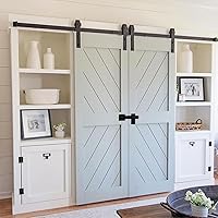 Vista 7 de Paquete de 2 cerraduras de puerta abatibles ajustables de 6 pulgadas, cerradura de puerta de granero ajustable de seguridad