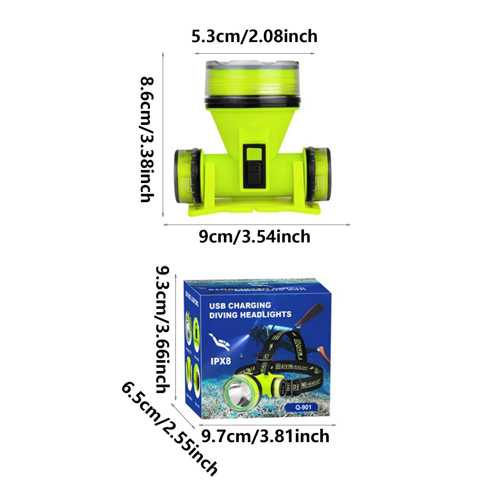 Lampe Led Puissante Plongée SecurityIng Lampe De Poche De Plongée étanche IPX8, Torche De Plongée Sous Marine Riot, Lampe De Accessoire Plongée Pêche Camping