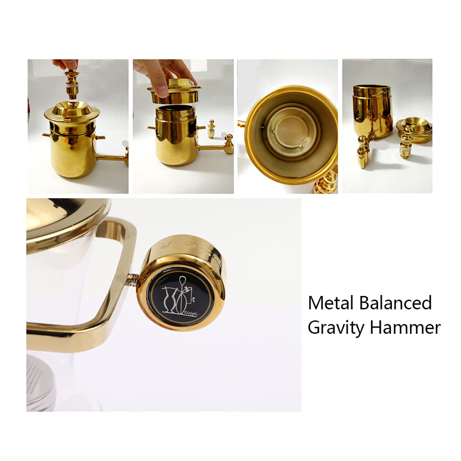 Siphon Balance Kaffeemaschine 400ml Siphon Kaffeemaschine Set Belgische Siphon Kaffeemaschine Vakuum-Kaffeebereiter Kaffee- und Teebrüher