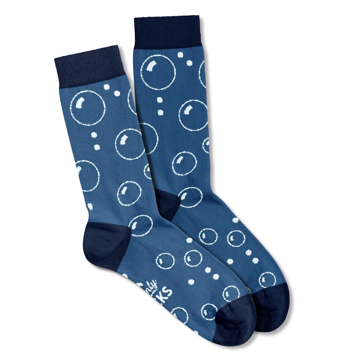 Men's Socks Bubbles Pattern Present Gift Keepsake for Him Casual Size 7-12 One Size