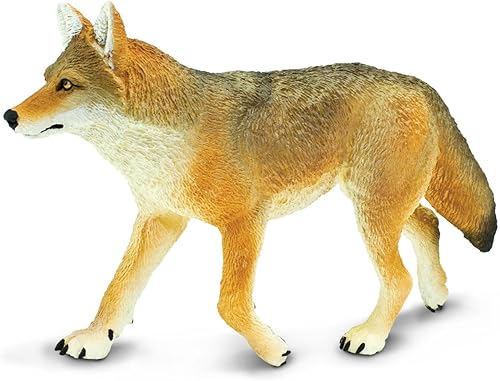 Safari Ltd. Figura de juguete Coyote – Figura detallada de plástico de 6.5 pulgadas – Divertido juguete educativo para niños, niñas y niños a partir