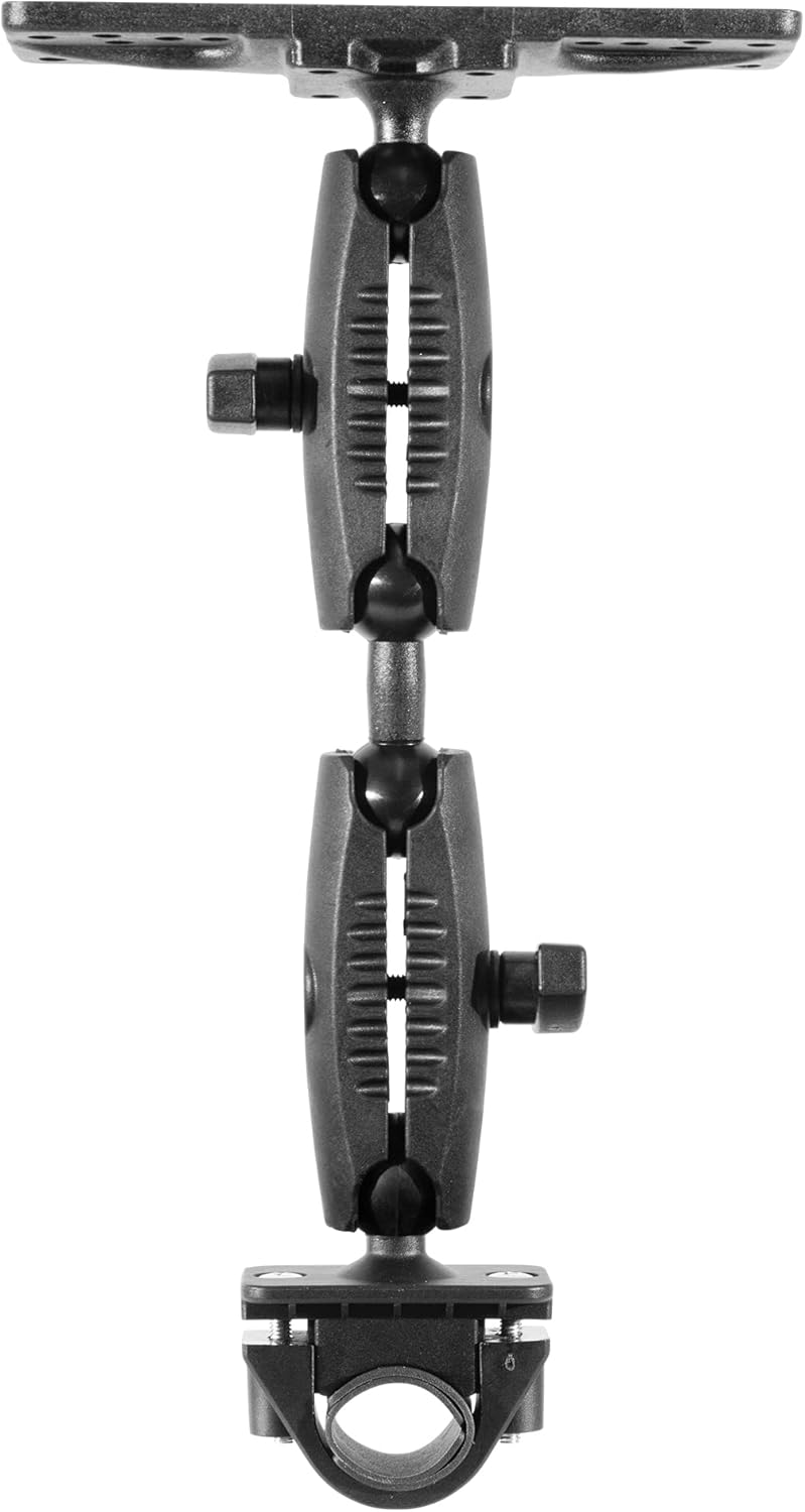 iBOLT Fish Finder Dual Bizmount Heavy Duty Handlebar/Post/Pole/Rail Mount for Watersports, Kayaking, Fishing, Boating Etc.