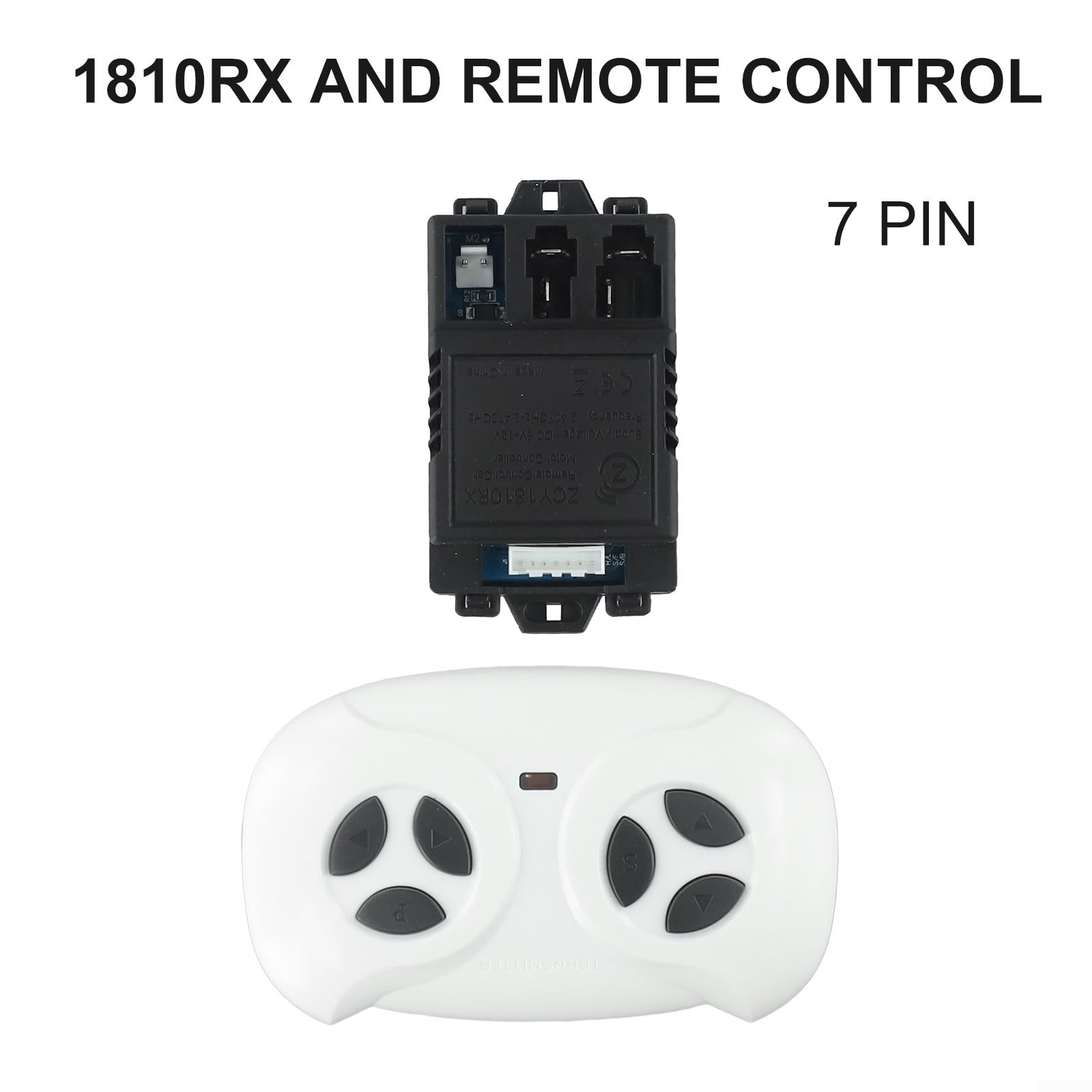 Boite Voiture Enfant Télécommande JR1810RX Pour Voitures U00e9lectriques Pour Enfants Compatible Avec Les Récepteurs ZCY1810RX (5/7 Broches) (ensemble Complet 5 Broches Commande Incomplète