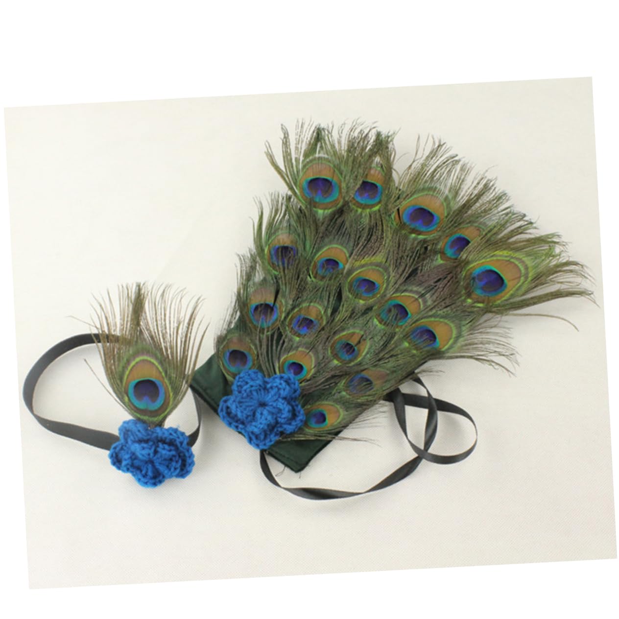 HEMOTON 3piezas Disfraz Fotográfico Infantil De Pavo Real para Recién Nacidos Ropa De Cosplay Cómoda y Atractiva para Sesiones De Fotos y Uso Diario