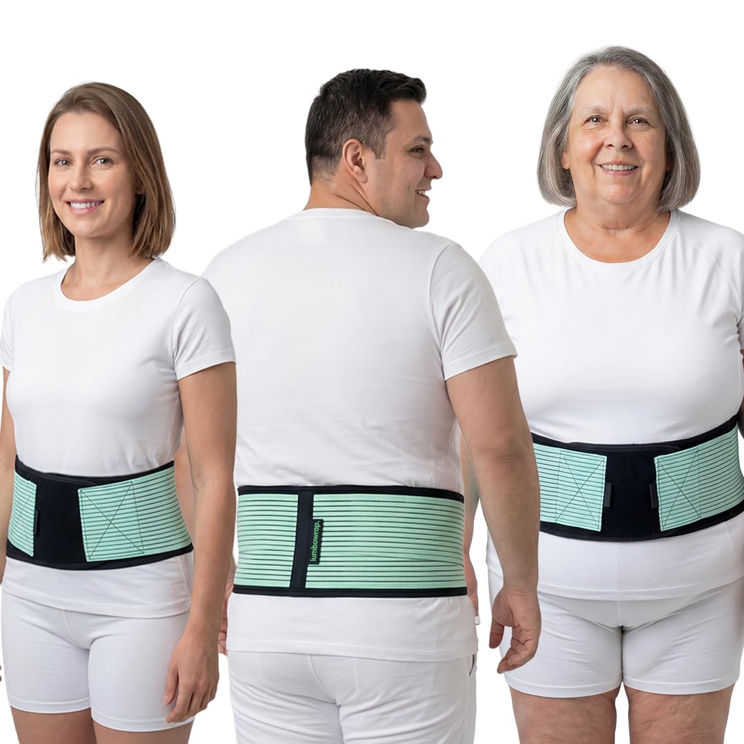 Lumbowrap® Sciatica Belt for Men & Women – Sacroiliac Hip Wrap for SI Joint Pain Relief, Sciatic Nerve, Lower Back Support, Pelvic Pain, Arthritis, Spinal Stenosis, Mobility & Obesity Support