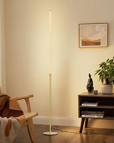 Miniatura 7 de Lámpara de pie minimalista de esquina  Lámpara de pie lineal LED de 3000 K-6000 K  Lámpara de pie moderna regulable con control remoto e interruptor