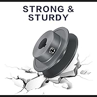 Vista 3 de Polea de correa mecánica de banda de ranura simpledoble, polea de banda perforada a tamaño, sección de hierro fundido (ranura única, AK25-58)