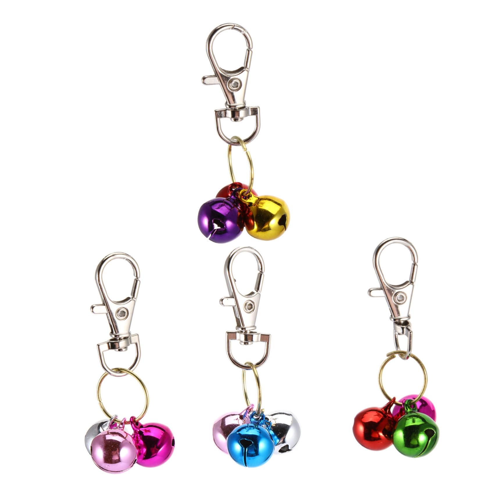 HANABASS 4Pcs Cat Collar Accessories with Crisp Sound Design for Cats Stylish and Durable Pet Charm for Training and Safety