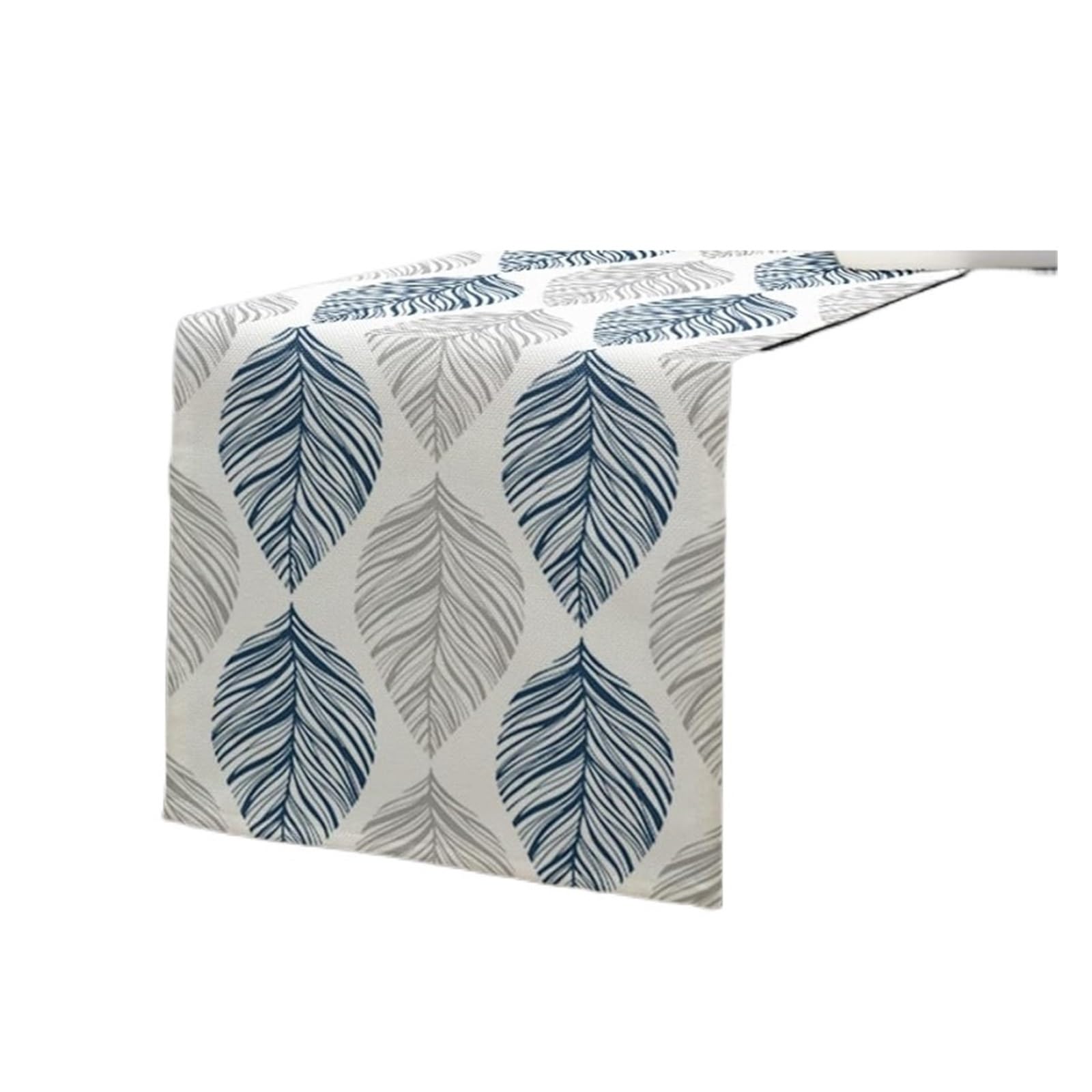 3pcs Leaf Texture Linen Table Runner Art Leaves Dresser Scarf Decor Wedding Dining Party For Home Party Decor(180x33cm 70.8x13inch)