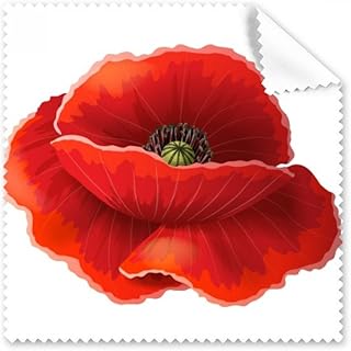 Red Flower Painting Corn Art Cleaning Cloth Phone Screen Glasses Cleaner 5pcs