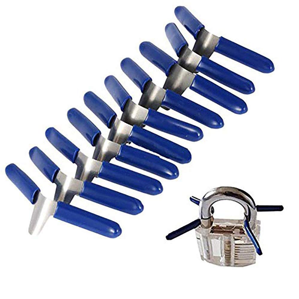 Set 6 Lucchetti Trasparenti Per Pratica - Kit Per Fabbri E Appassionati Di Lock Picking - Foto 11