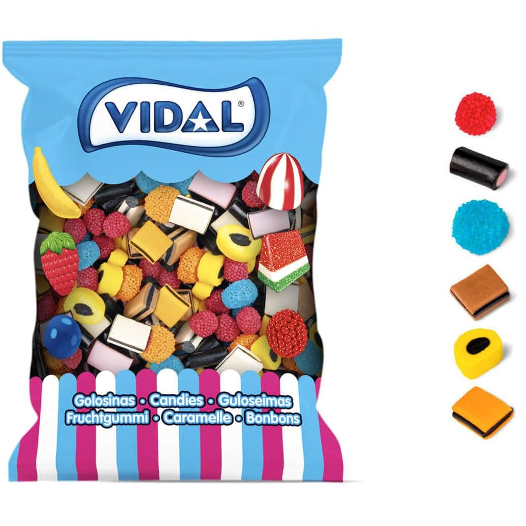 Licorice Allsorts Vidal - Regaliz Estilo Inglés - Formato Bolsa 1KG