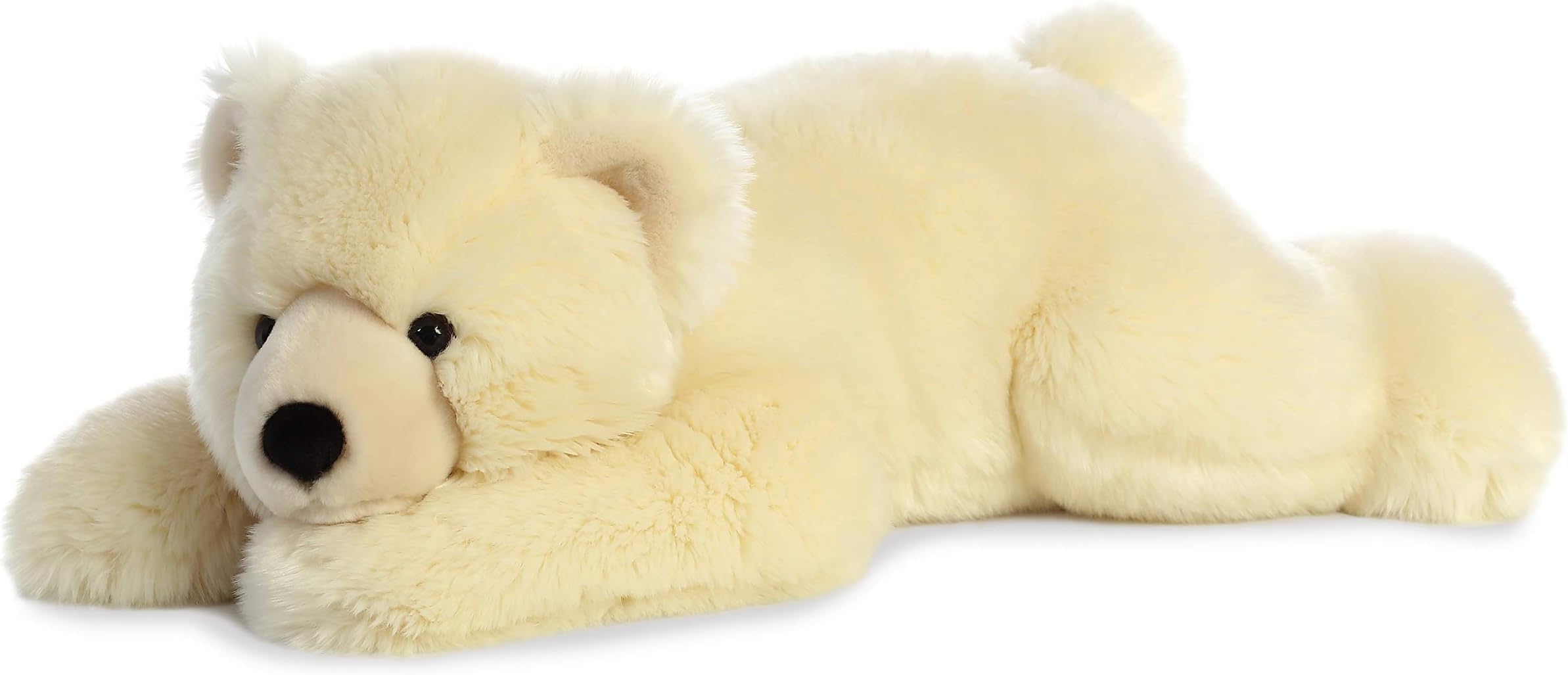 Snuggly Super Flopsie™ Slushy™ Stuffed Animal - Large Size for Giant Cuddles - Perfect for Decorating Rooms and Birthday Gifts - White 27 Inches