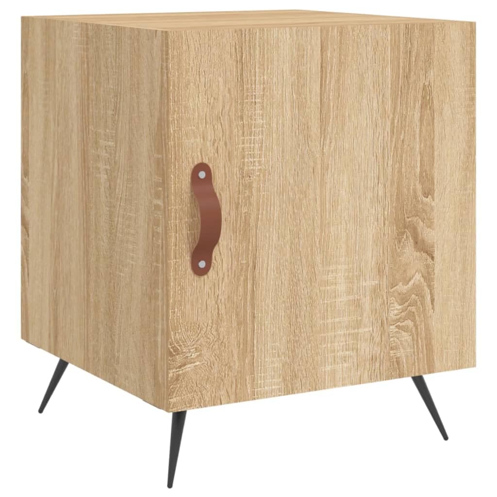 Table de chevet avec porte et compartiment pour optimiser l'espace