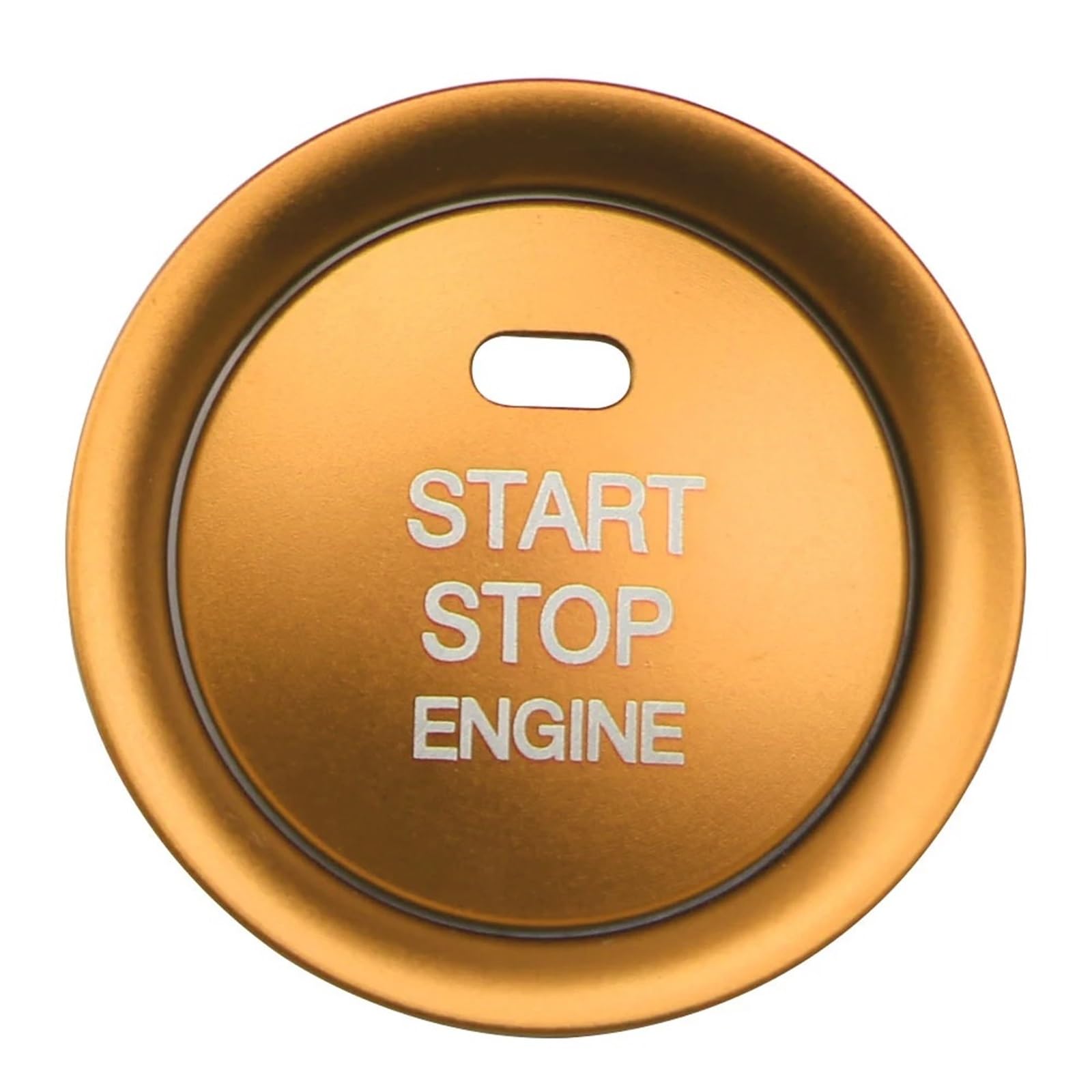 Iorqwew Yellow Car Button Sticker Compatible With Mazda For Axela For Atenza 2013-2019 Car Ignition Key Ring Cover Trim Engine Start Stop Switch Button Sticker Accessories