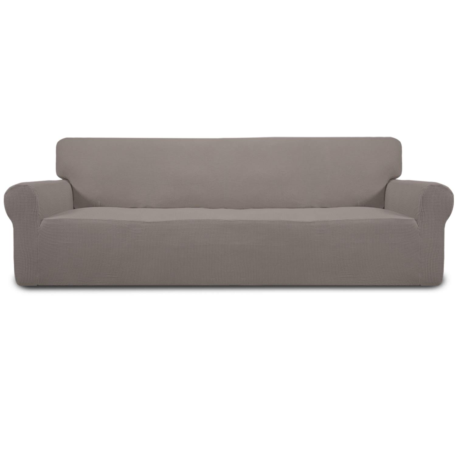 Easy-Going Stretch 4 Seater Oversized Sofa Couch Cover Taupe