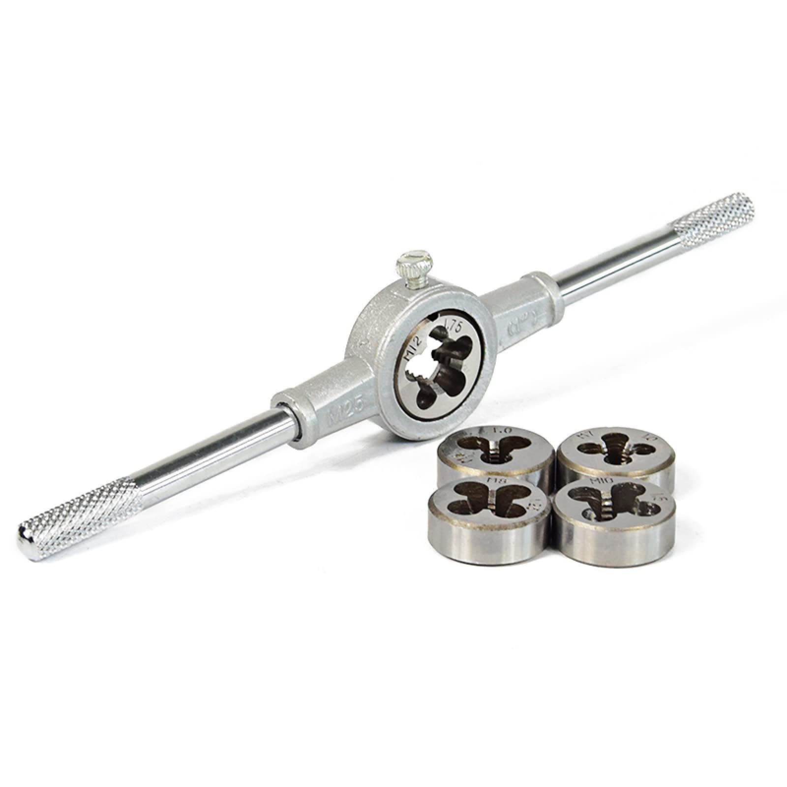 Kit de 6 Brocas para roscar y terrajar, métricas, de Acero, con cojinetes, Circulares, Herramientas de roscado Manual, para roscar y terrajar.