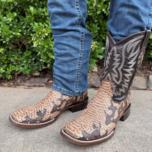 Image of Men's Alex Western Cowboy Boots Square Toe Pull On