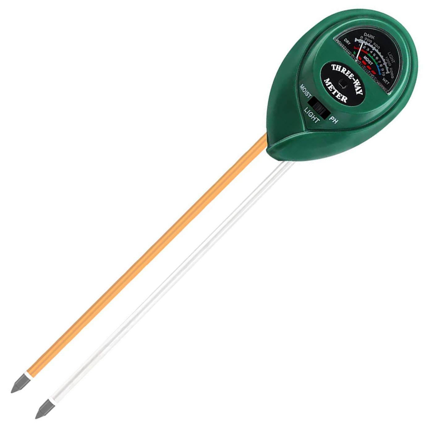 TOKEZO Soil Moisture Meter 3-in-1 Moisture Light and PH Test Kits - Gardening Tool kit for Plant Care - Soil Test Kit for Home/Garden/Lawn/Farm/Indoor & Outdoor-image-22