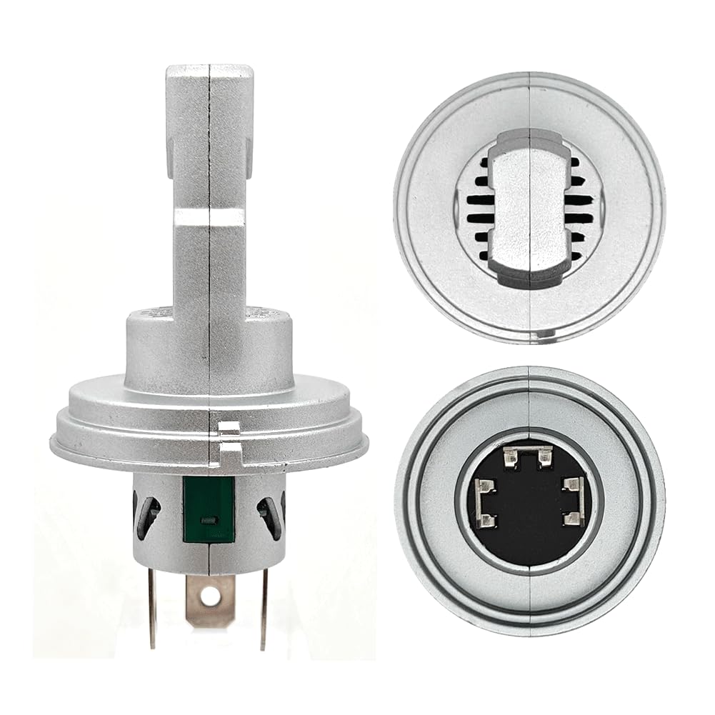 SOFOC-P45T 7000LM Ultra Brillante Ideal para Faros Antiniebla DC11-48V Largo/Corto Alcance Ventilador Integrado 4 Chips CSP Carcasa de Aluminio 1Pieza