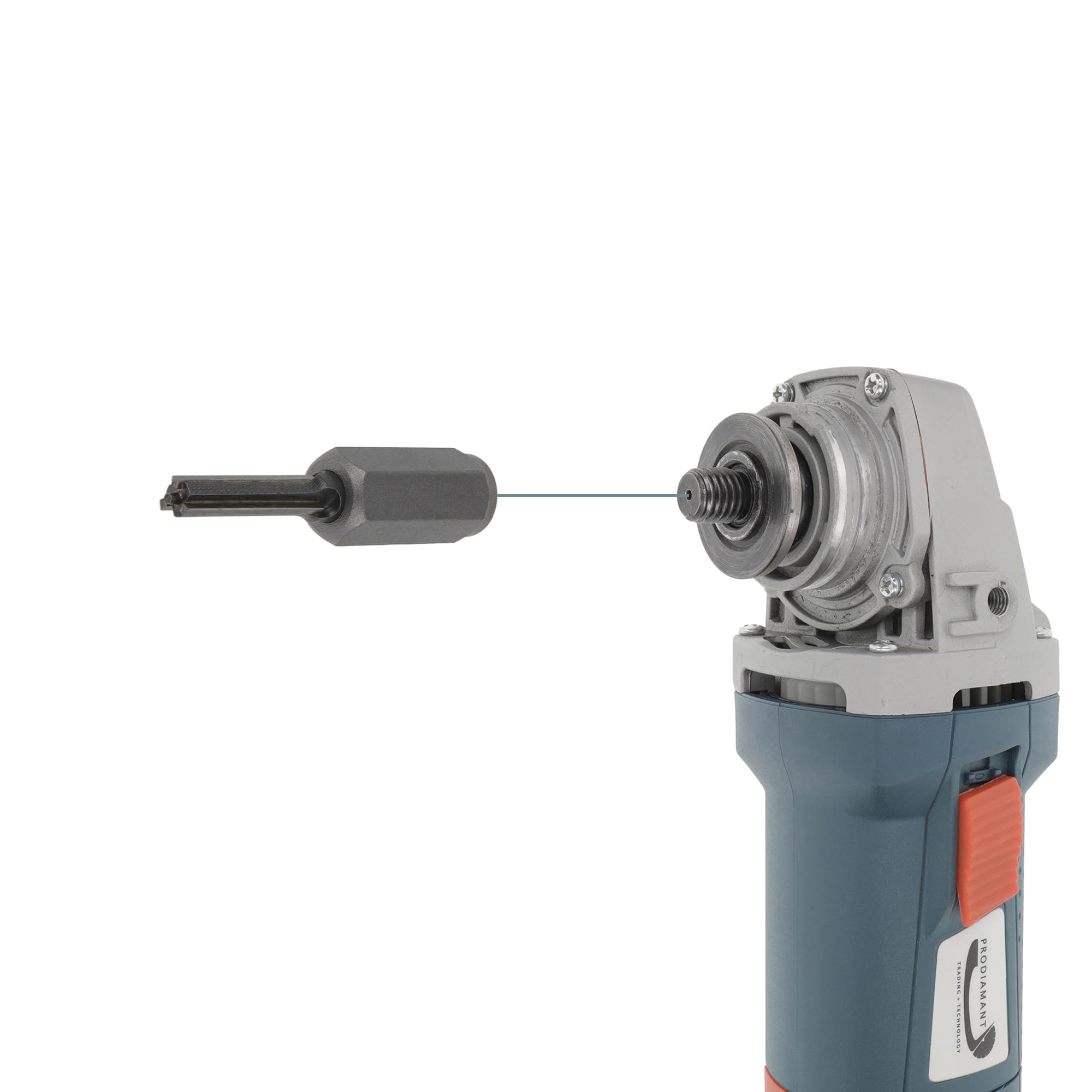 PRODIAMANT Fraise à joints en métal dur 8 mm Longueur de coupe 35 mm pour meuleuse d'angle, fraise à mortier avec filetage M14