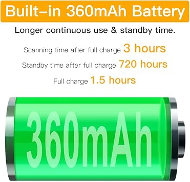 Sumicor バーコードスキャナー 2D Bluetooth ワイヤレスリングバーコードスキャナー ポータブル ウェアラブルミニ1D & 2Dフィンガーバーコードリーダー Windows Mac OS iOS Android 2Dに対応