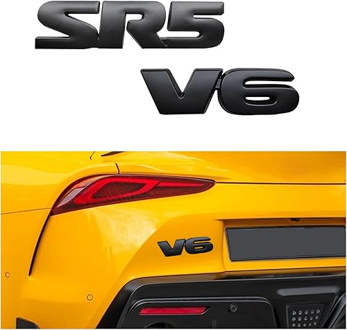 Miniatura 1 de 2 emblemas de metal 3D V6 SR5, para guardabarros laterales y traseros, calcomanías autoadhesivas para parachoques de guardabarros, accesorios