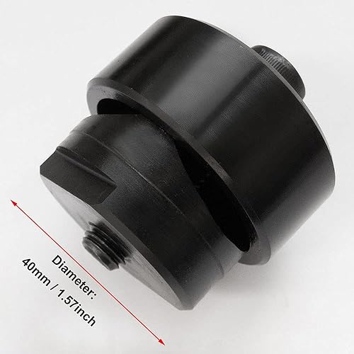 Miniatura 2 de SagaSave 40mm1.57inch Perforadora de chapa de metal, cortador de agujero hexagonal de metal para fregadero de corte, placa de acero, acero inoxidable