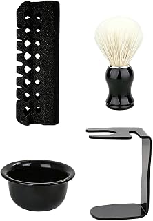 Shaving Brush And Bowl - Beard Lathering Set, Grooming Cup Holder | Shaving Brush, Lather Bowl, Beard Grooming Set for Bathroom Shower Home Travel Hotel Barber Salon