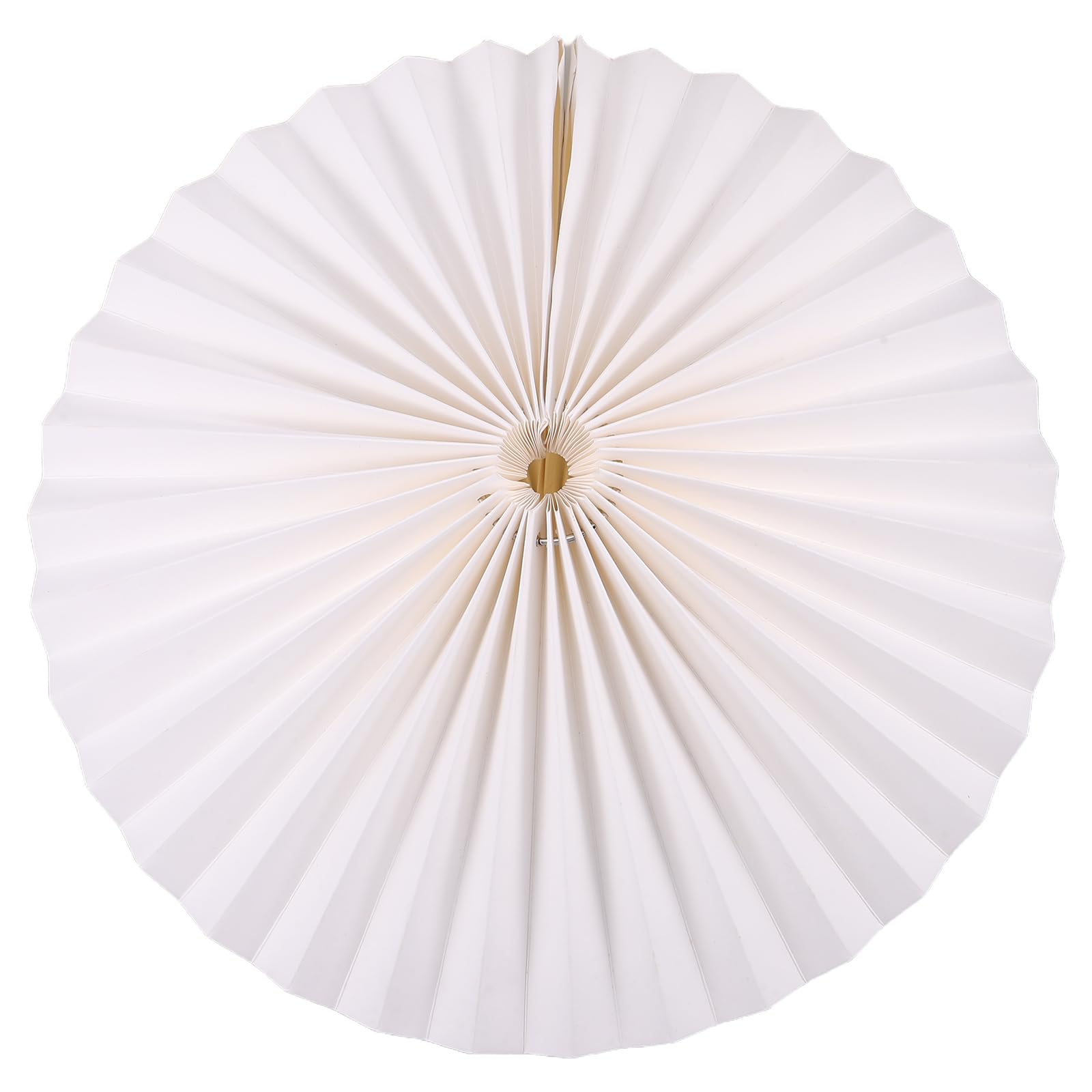 BESTYASH Paralume Lampada a Sospensione Pieghevole in Carta Bianca Design Geometrico Leggero Compatibile Lampade da Soffitto Stile Nordico per Soggiorno