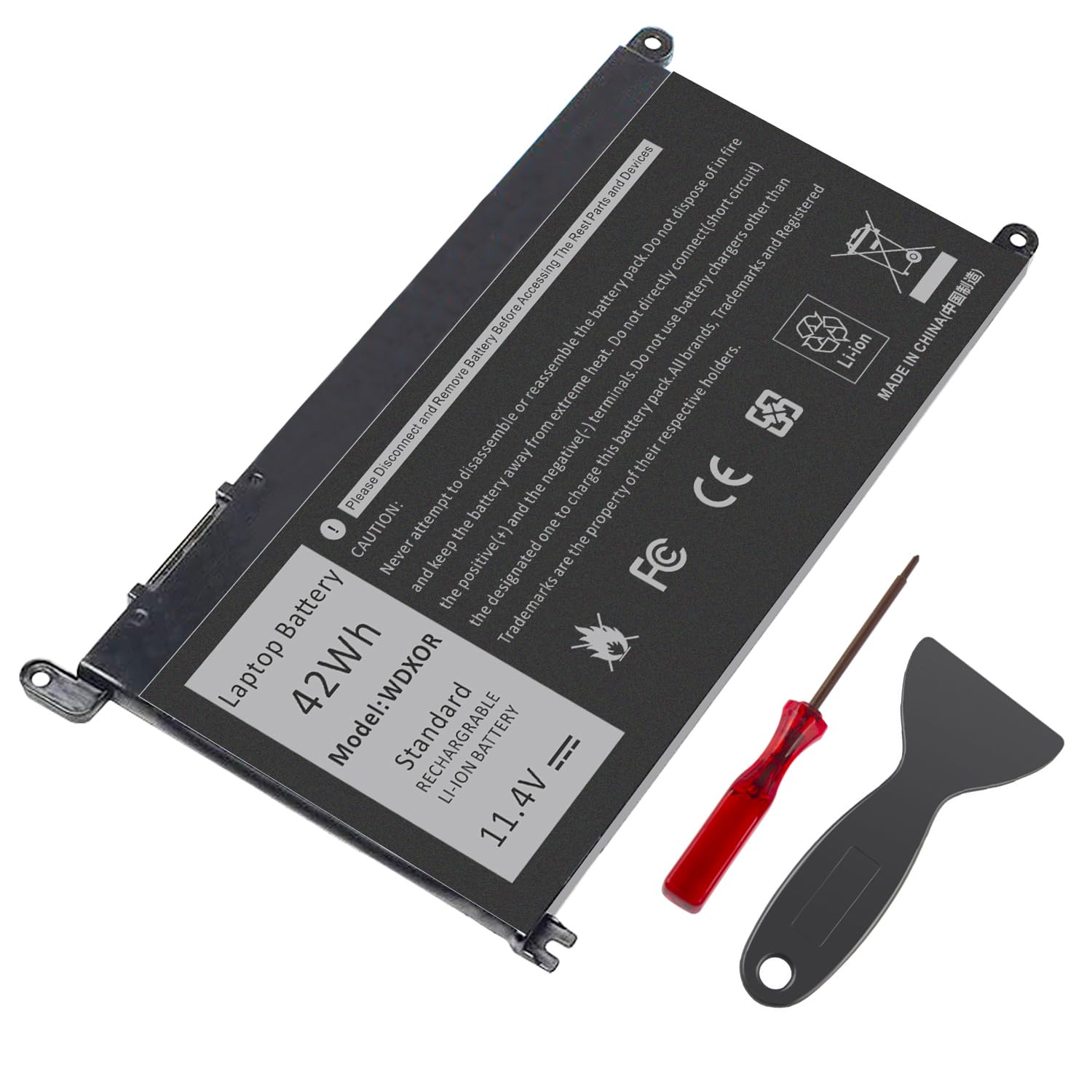 ASUNCELL WDXOR Batteria per PC portatile per Dell Inspiron 14 5000 5480 5488, Dell Inspiron 15 5000 5565 5567 5570, Latitude 3480 3580, Vostro 14 5000 5471, Vostro 15 5000 5568, 42Wh, 11,4V