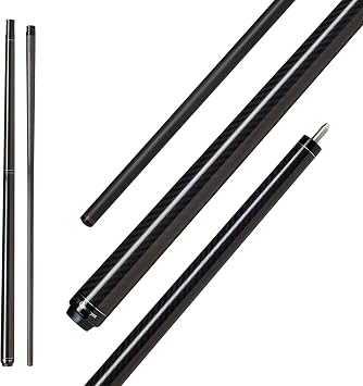 Carbon Fiber Heavy Break Cue Pool Stick,Professional Carbon Fiber Jump Break Cue,58" Breaking Stick with Joint 5/1618