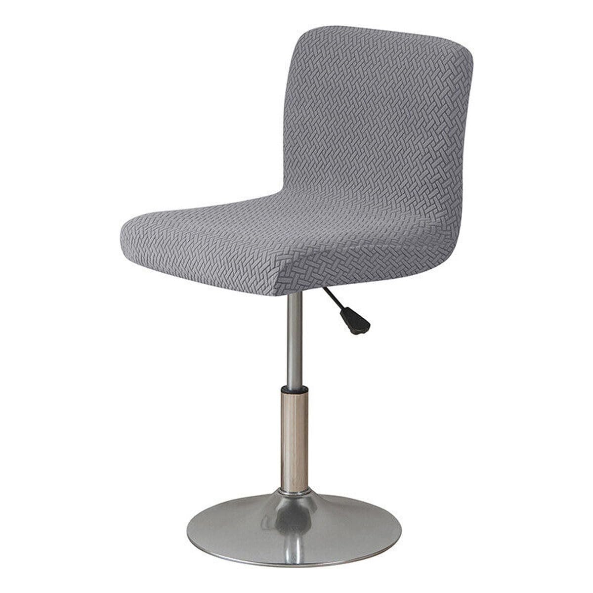 ACESOME Dining Chair Cover, 1/2 Set Bar Stool Covers with Backrest, Washable Slipcovers (1, Grey)