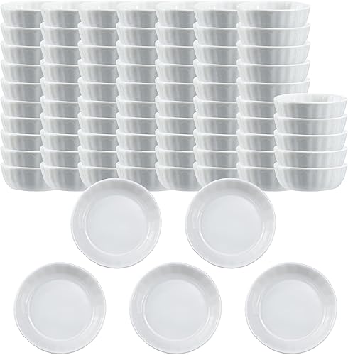 Miniatura 26 de SOCOSY - Juego de platos de salsa de cerámica multiusos en forma de estrella, platos de condimento, plato de sushi para aperitivos, platos de salsa