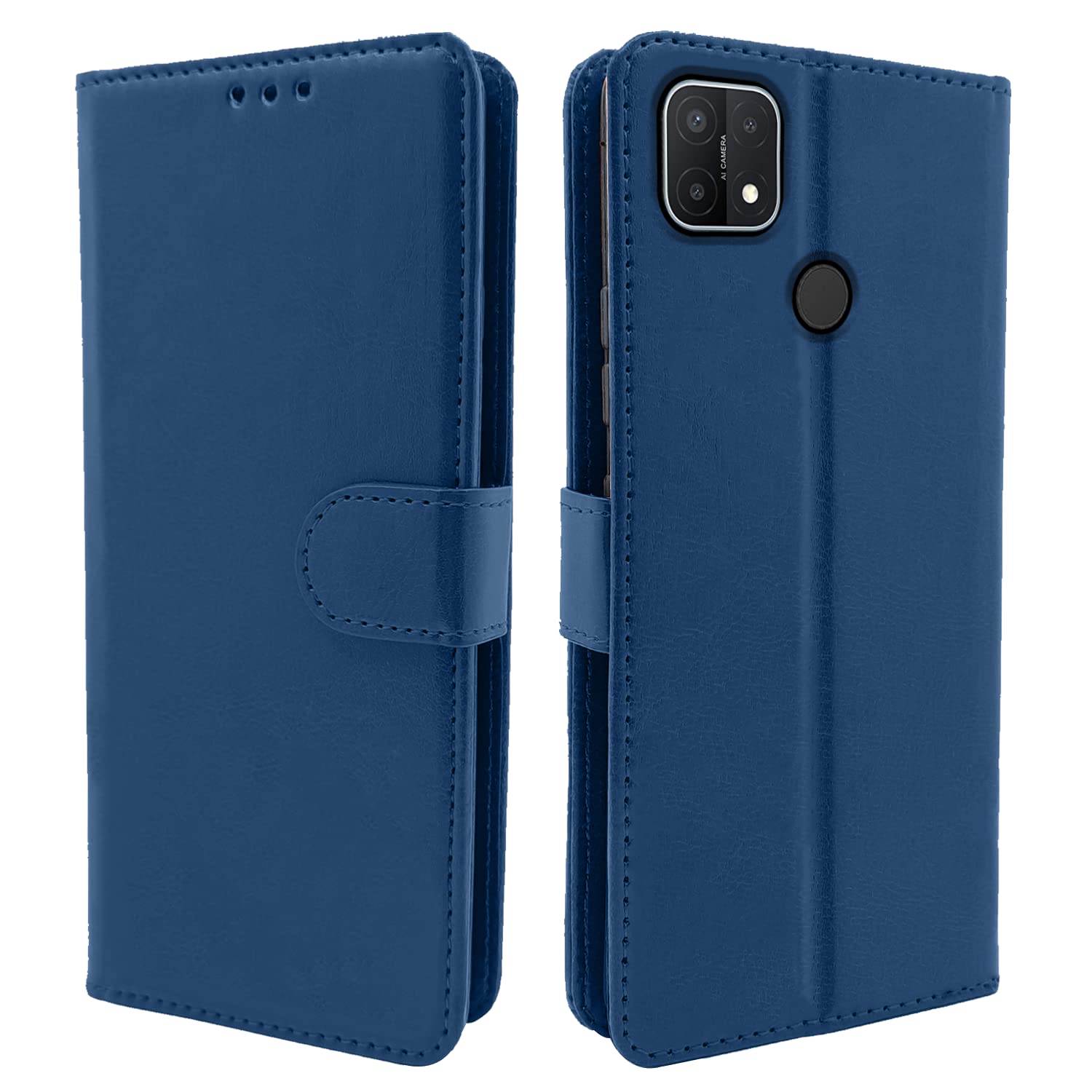 Pikkme Oppo A15 / A15s Flip Cover Magnetic Leather Wallet Case Shockproof TPU for Oppo A15 / A15s (Blue) (B08KVZTFCP) Amazon Price History, Amazon Price Tracker