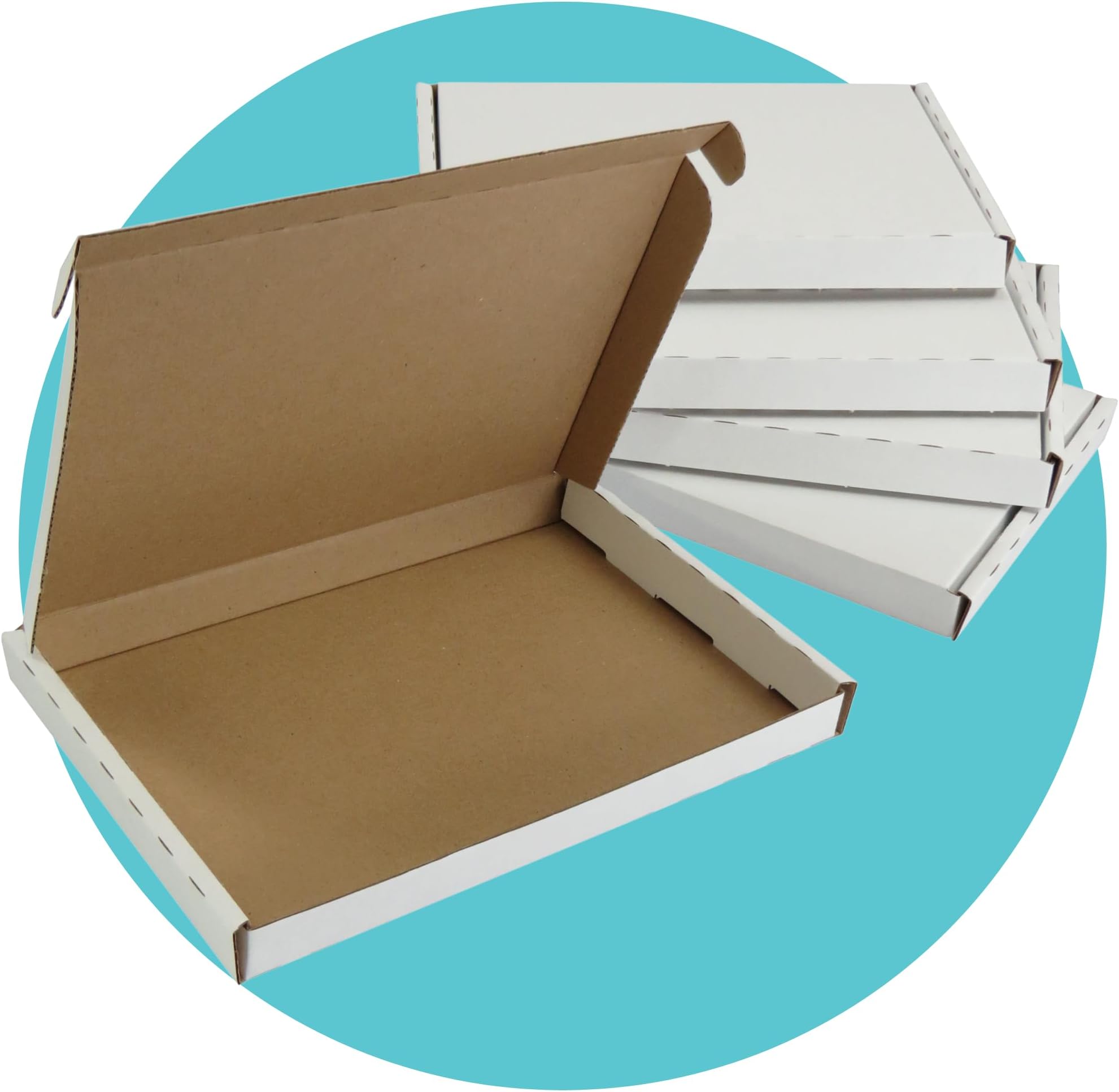 Triplast C6 160 x 110 x 20 mm White PIP Cardboard Large Letter Postal Box for Royal Mail (Pack of 50)