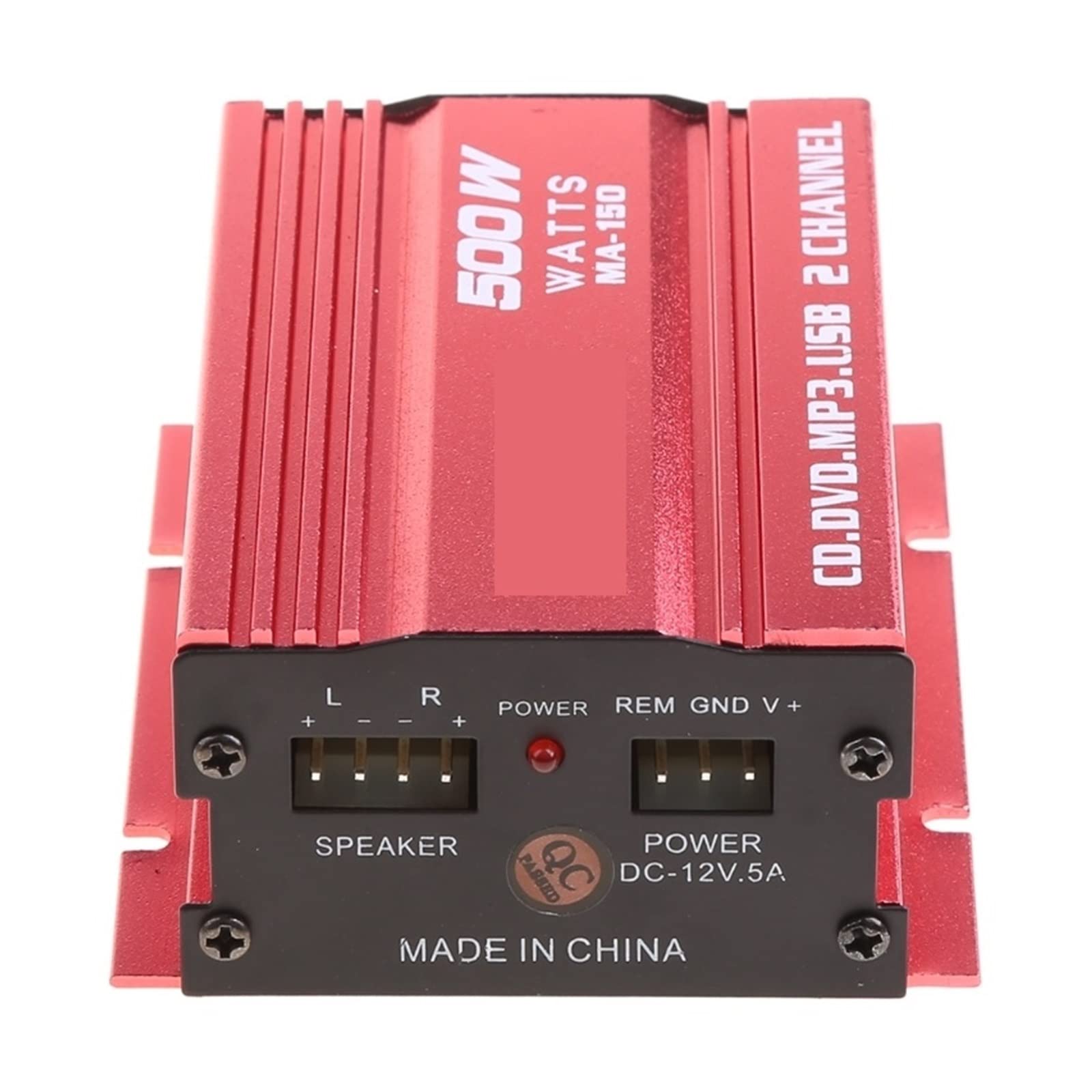 Mxzzand amplificateur stéréo Mini 12V 2 canaux HiFi stéréo basse