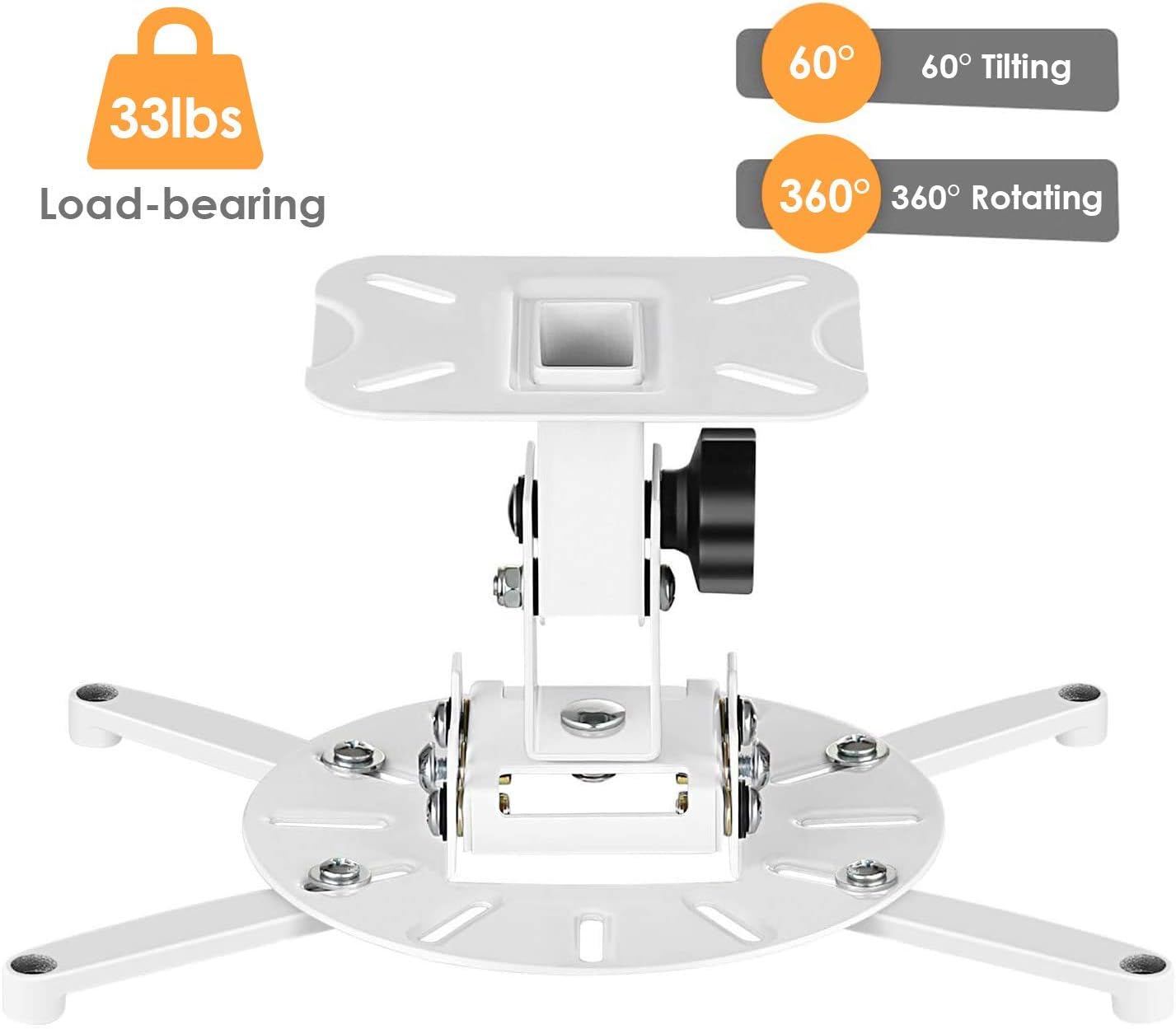 SIMBR Universal Projector Ceiling or Wall Mount Bracket