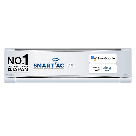 Panasonic 1 Ton 3 Star Wi-Fi Inverter Smart Split AC (Copper Condenser, 7 in 1 Convertible with additional AI Mode, PM 0.1 Air Purification Filter, CS/CU-SU12YKYWA,2023 Model, White)