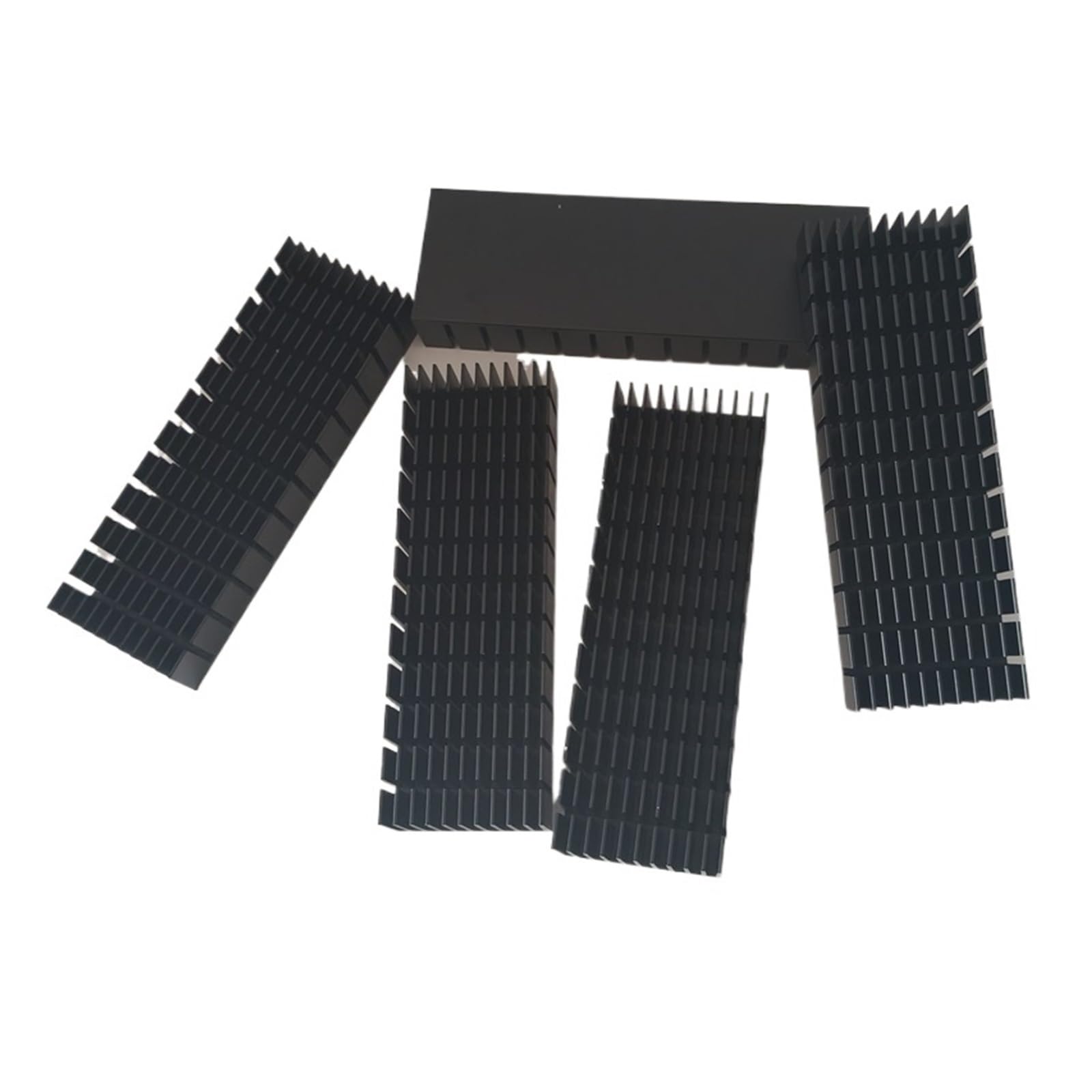 Dissipatore di calore in lega di alluminio 1PC 120 * 40 * 20MM Pannello dissipatore di calore CPU amplificatore di potenza Routing elettronico Radiatore di raffreddamento