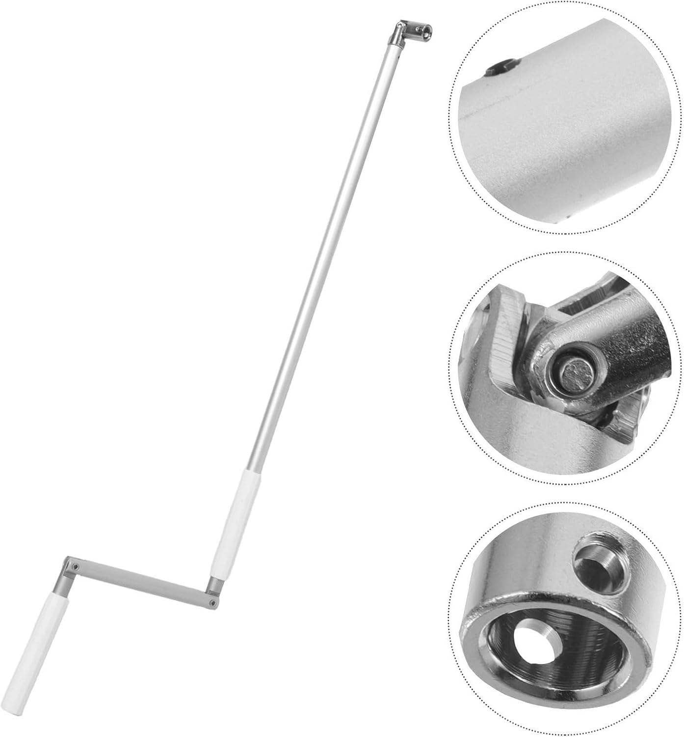 Manual Crank Handle for Awning Window Operator Hardware, Zinc Alloy Plastic Construction, Sturdy and Reliable Window Opener Crank Handle Replacement for Office and Patio Use,