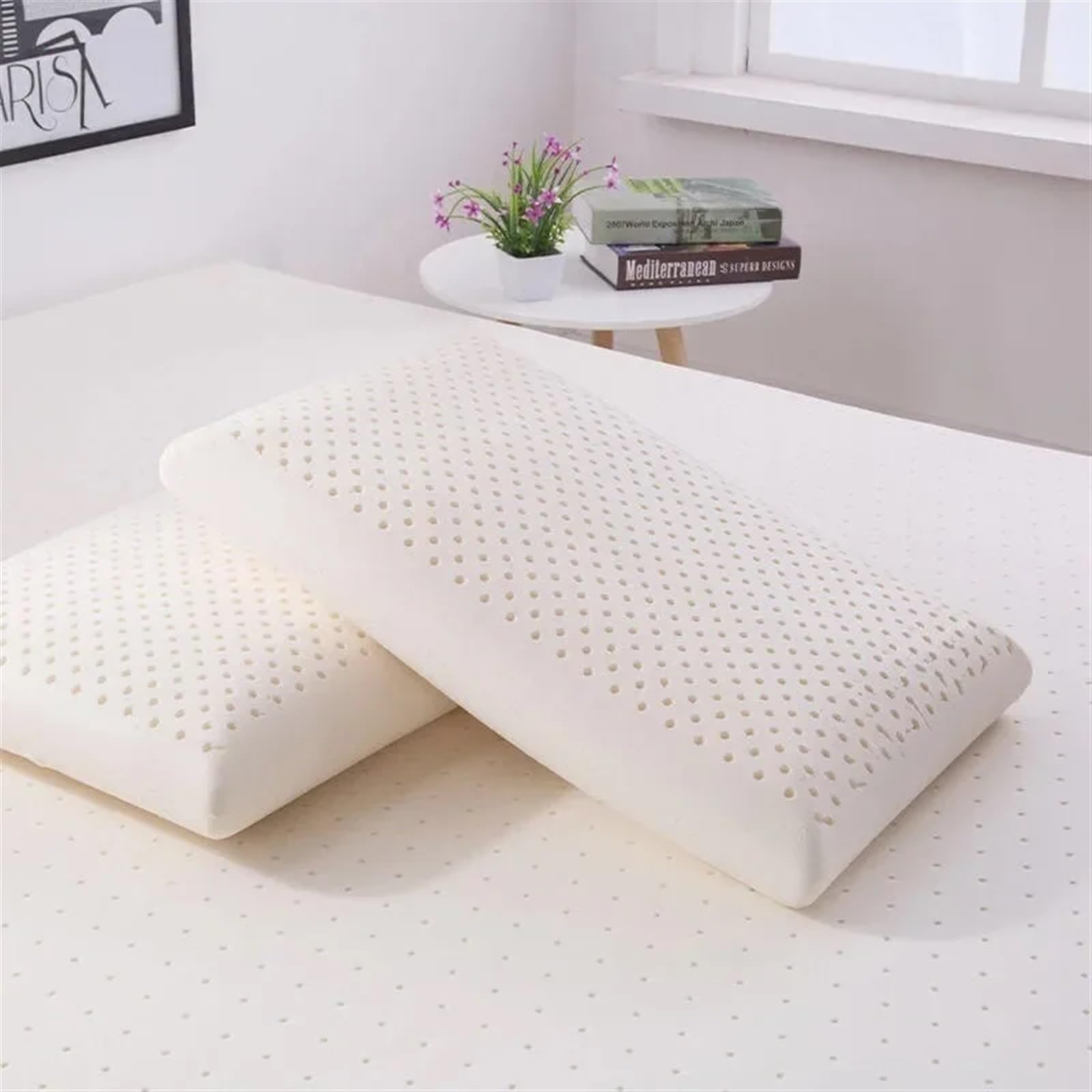 Almohada latex Almohada Partición De Látex Natural Almohada Esponjosa | Almohada de látex Natural, almohada de partición, almohada de relleno suave y esponjosa, almohada for dormir